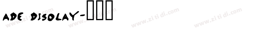 ade disolay字体转换